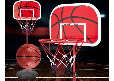 LEAN Toys Kosz Do Koszykówki Dla Dzieci Kosz Piłka Ogród 139 cm