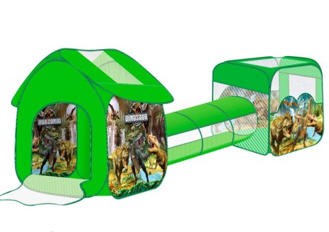 LEAN Toys Plac Zabaw Dla Dzieci 3w1 Namiot Iglo Basen Dinozaury