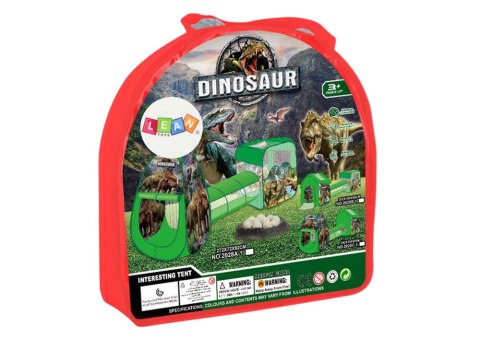 LEAN Toys Plac Zabaw Dla Dzieci 3w1 Namiot Iglo Basen Dinozaury
