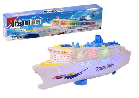 LEAN Toys Statek Pasażerski Wycieczkowy Jeżdżący Światła Dźwięki
