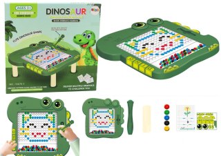 LEAN Toys Tablica Magnetyczna Edukacyjna Dinozaur Pad Układanka Zielona