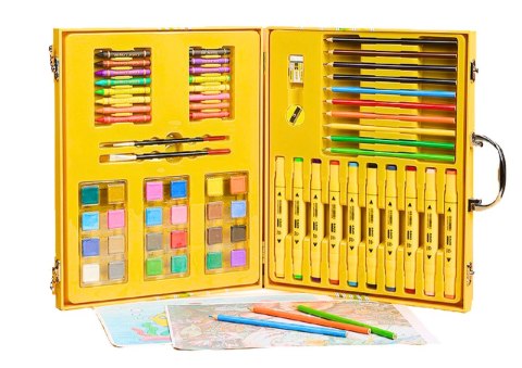 LEAN Zestaw Artystyczny W Walizce Kaczka Żółta 84 El