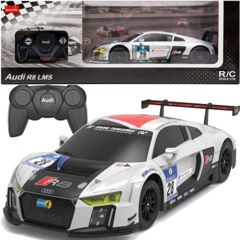 Rastar Auto R/C 1:24 Zdalnie Sterowane Sportowe AUDI R8 LMS Białe