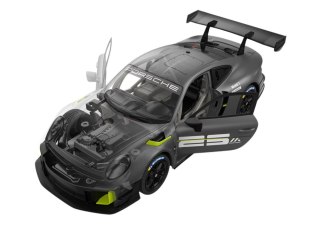 Rastar Klocki Konstrukcyjne Auto RC Rastar 1:18 Porsche 911 GT2 Szare 68 Elementów