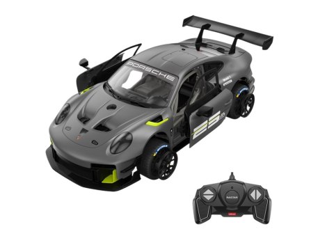 Rastar Klocki Konstrukcyjne Auto RC Rastar 1:18 Porsche 911 GT2 Szare 68 Elementów