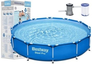 Bestway Basen ogrodowy stelażowy 366 x 76 cm zestaw Bestway 56681
