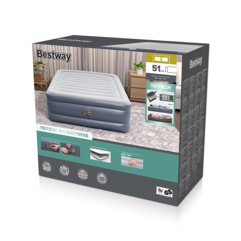 Bestway Dmuchany Materac 203 x 152 x 51 cm Bestway 6713I