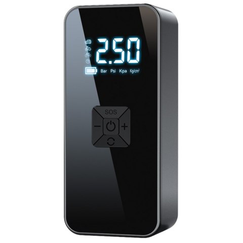 LEAN Elektryczny Mini Kompresor Przenośny Latarka LED 3 Końcówki