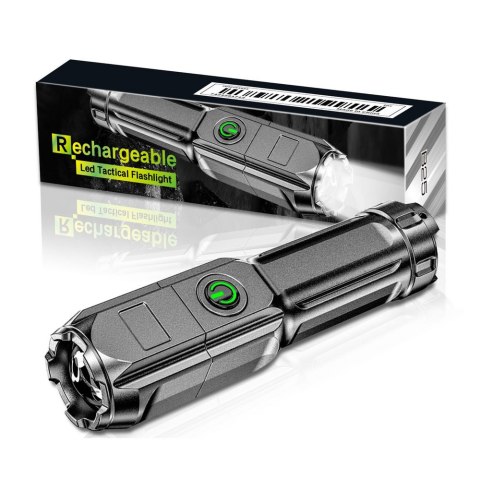 LEAN Latarka Kieszonkowa Turystyczna Wodoodporna 3 Tryby Dioda