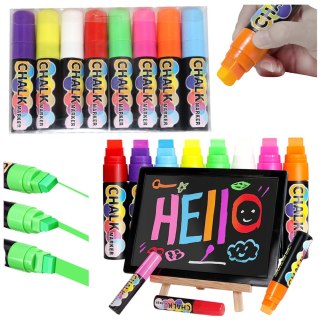 LEAN Markery Kredowe Kolorowe Wielofunkcyjne Zestaw 8szt