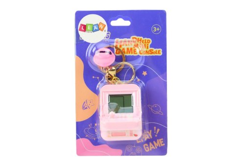 LEAN TOYS Gra Elektroniczna Tetris Kieszonkowa Brelok Różowa