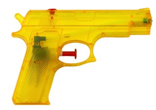 LEAN TOYS Pistolet Na Wodę Mały Plastikowy Żółty 15 cm x 10,5 cm