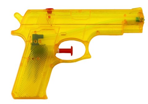 LEAN TOYS Pistolet Na Wodę Mały Plastikowy Żółty 15 cm x 10,5 cm
