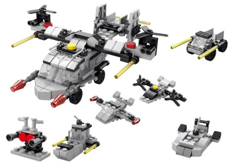 LEAN Toys Klocki Konstrukcyjne Helikopter 6w1 Zestaw DIY Pojazdy 117 ele.