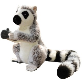 LEAN Toys Maskotka Pluszowa Lemur Pluszak Miękki Szary 28cm