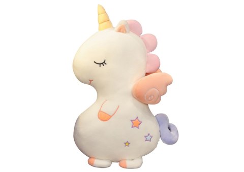 LEAN Toys Maskotka Pluszowa Przytulanka Uroczy Jednorożec Biały 50cm