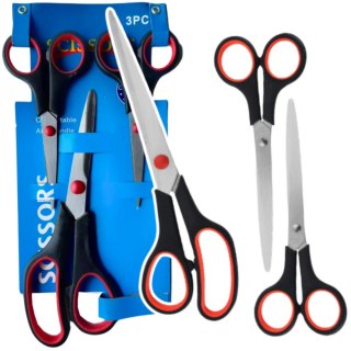 LEAN Zestaw Nożyczek Biurowe Uniwersalne 3szt.