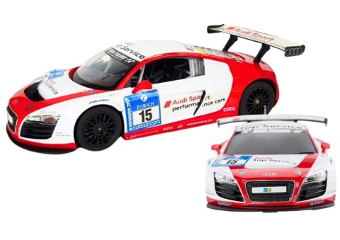 Rastar Auto R/C 1:24 Zdalnie Sterowane Sportowe AUDI R8 LMS Białe