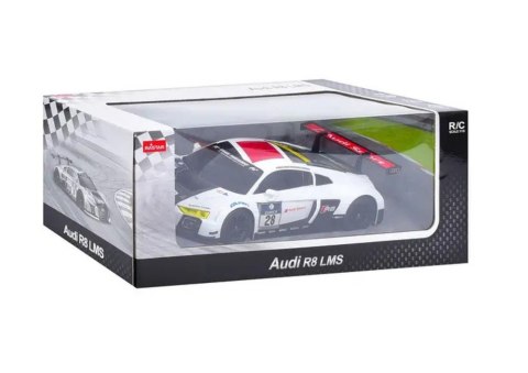 Rastar Auto R/C 1:24 Zdalnie Sterowane Sportowe AUDI R8 LMS Biało-Czarne