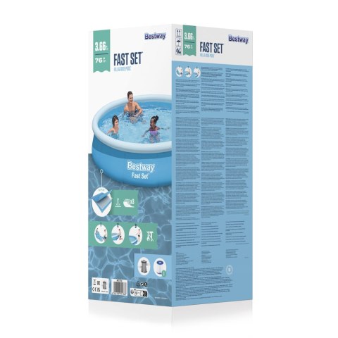 Bestway Dmuchany Basen Rozporowy 366 x 76 cm Bestway 57274