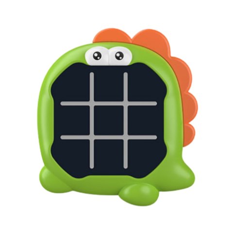 LEAN Toys Gra Elektroniczna 3w1 Kółko i Krzyżyk Memory Dinozaur Zielony