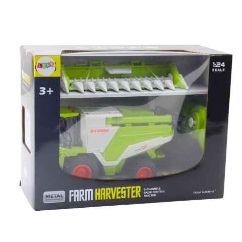 LEAN Toys Kombajn Z Hederem Do Kukurydzy 2w1 Zdalnie Sterowany RC Efekt Pary 2.4G