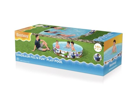 Bestway Basen Ogrodowy Dinozaury 183 cm x 38 cm Bestway 55022