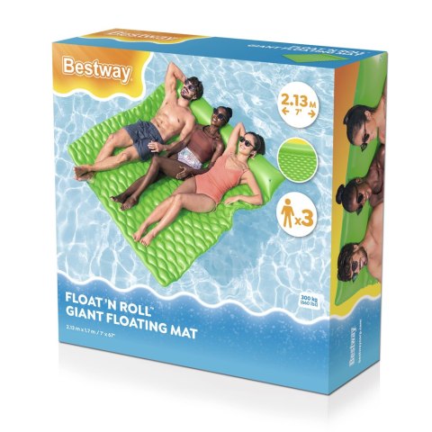 Bestway Dmuchany Materac Do Pływania Trzyosobowy Bestway 213 x 170 x 21 cm 44106