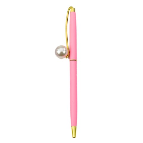 LEAN Długopis Metalowy Automatyczny Perła Niebieski Tusz 1.0mm Mix