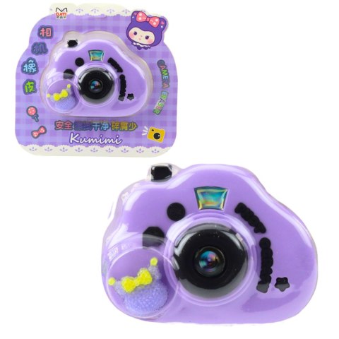 LEAN Gumka Do Mazania Aparat Fotograficzny Otwierany Gadżet Fioletowy