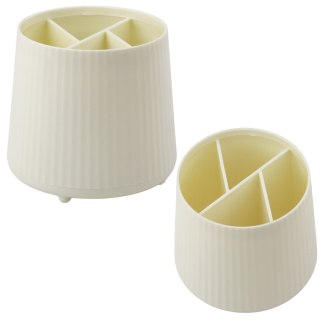 LEAN Organizer Na Kosmetyki Artykuły Biurowe 5 Przegród Beżowy