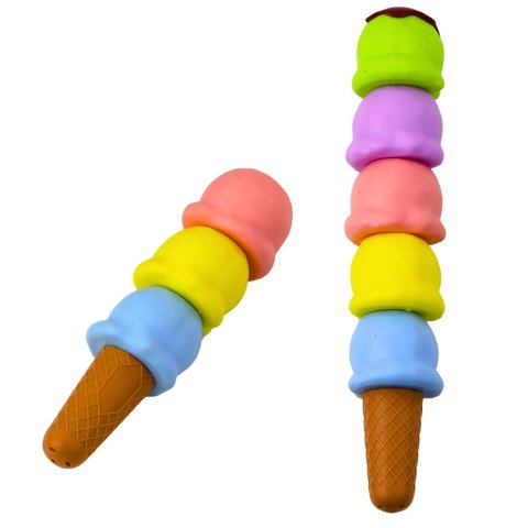 LEAN Lody W Rożku Gałki Lodów Zakreślacze 5 Kolorów Pastelowe 18cm