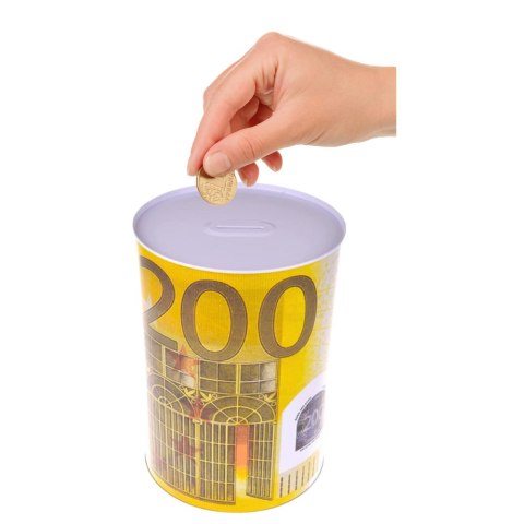 LEAN Metalowa Skarbonka Puszka Banknot 200 Euro 16,5 x 12cm
