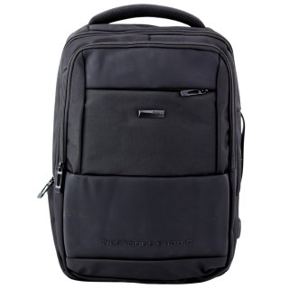LEAN Plecak Miejski Biznesowy USB Pas Piersiowy Czarny 26L 45cm