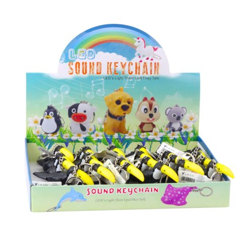 LEAN TOYS Brelok Do Kluczy Plecaka Tukan Latarka LED Dźwięki