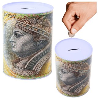 LEAN TOYS Skarbonka Metalowa Puszka Banknot 200 Złotych 16x12cm