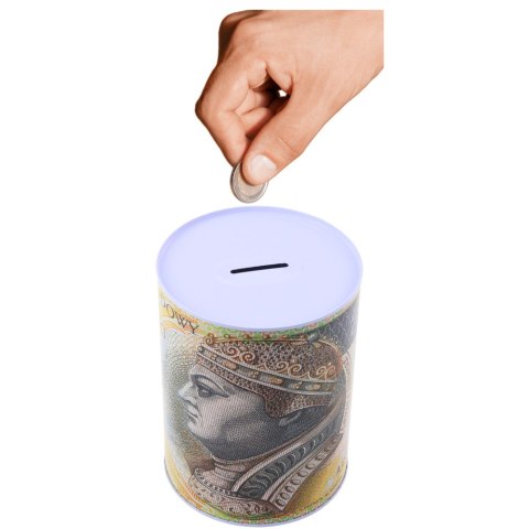 LEAN TOYS Skarbonka Metalowa Puszka Banknot 200 Złotych 16x12cm