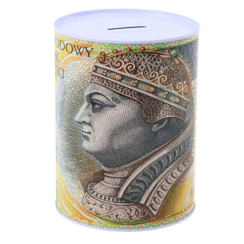 LEAN TOYS Skarbonka Metalowa Puszka Banknot 200 Złotych 16x12cm