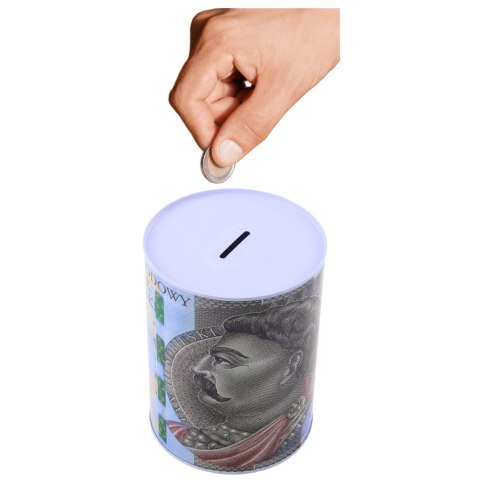 LEAN TOYS Skarbonka Metalowa Puszka Banknot 500 Złotych 16x12cm