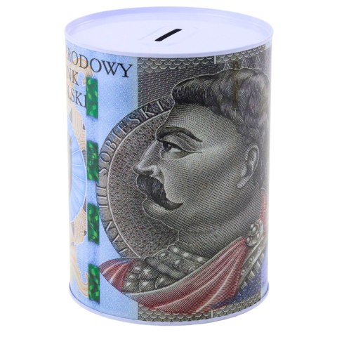 LEAN TOYS Skarbonka Metalowa Puszka Banknot 500 Złotych 16x12cm