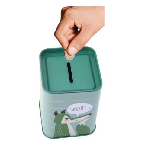 LEAN TOYS Skarbonka Zwierzątko Metalowa Nauka Oszczędzania 11x8cm