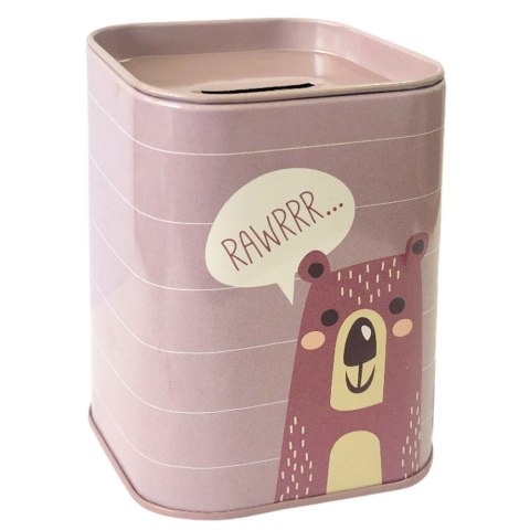 LEAN TOYS Skarbonka Zwierzątko Metalowa Nauka Oszczędzania 11x8cm