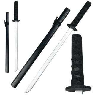 LEAN Toys Drewniana Katana Miecz Do Zabawy Treningu Rekwizyt Czarny 70cm