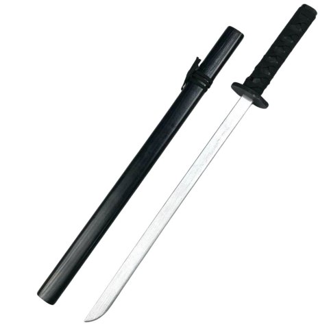 LEAN Toys Drewniana Katana Miecz Do Zabawy Treningu Rekwizyt Czarny 70cm