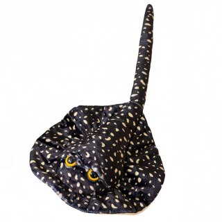 LEAN Toys Maskotka Pluszowa Płaszczka Przytulanka Czarna W Kropki 50cm