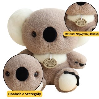 LEAN Toys Maskotka Pluszowa Przytulanka Miś Koala Szary 23cm