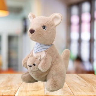 LEAN Toys Pluszowa Maskotka Przytulanka Kangur Z Młodym 23cm