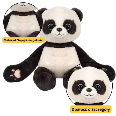 LEAN Toys Pluszowa Maskotka Przytulanka Panda Z Magnesami 23cm