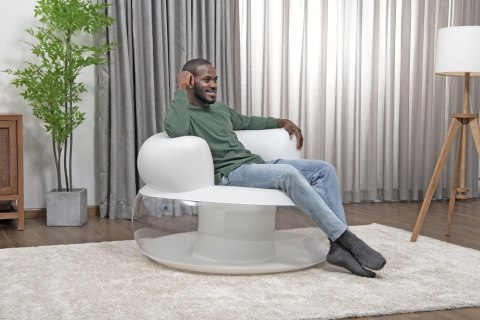 Bestway Dmuchany Fotel Biały 112 x 112 x 70 cm Bestway 75138