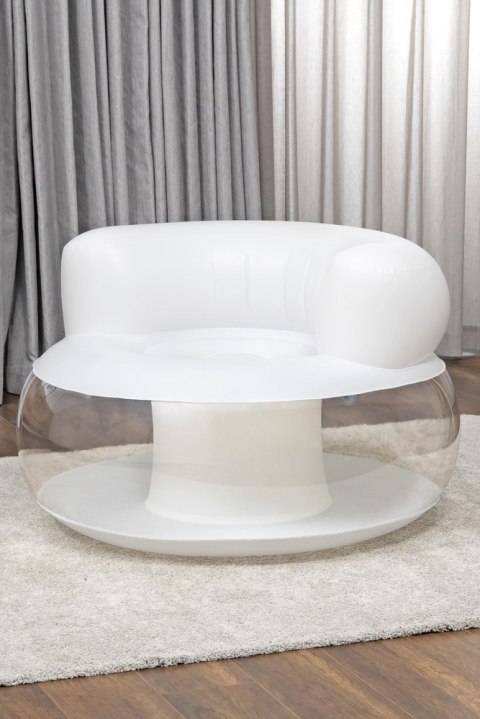 Bestway Dmuchany Fotel Biały 112 x 112 x 70 cm Bestway 75138